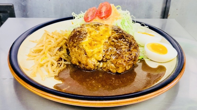 レストランばーくのチーズハンバーグ